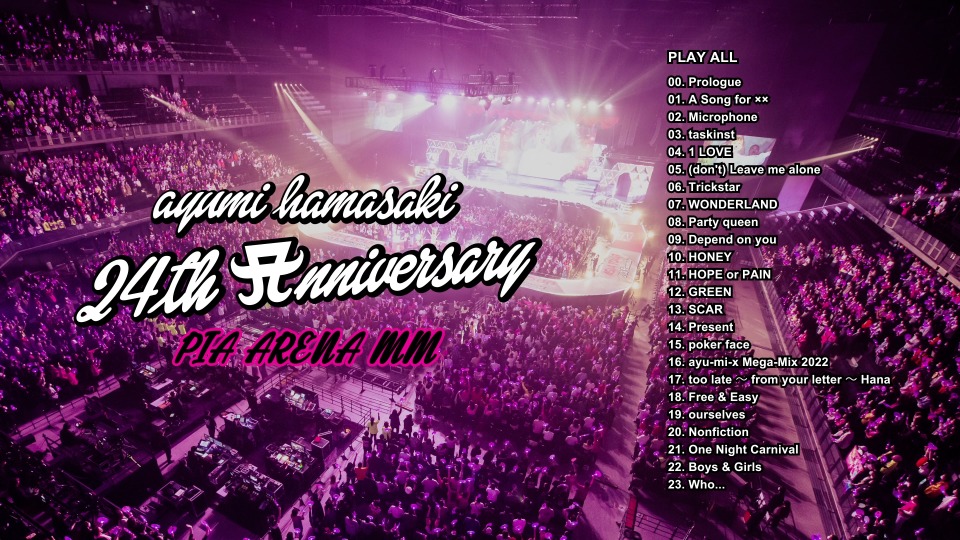 滨崎步(Ayumi Hamasaki 浜崎あゆみ) – ASIA TOUR ~24th Anniversary